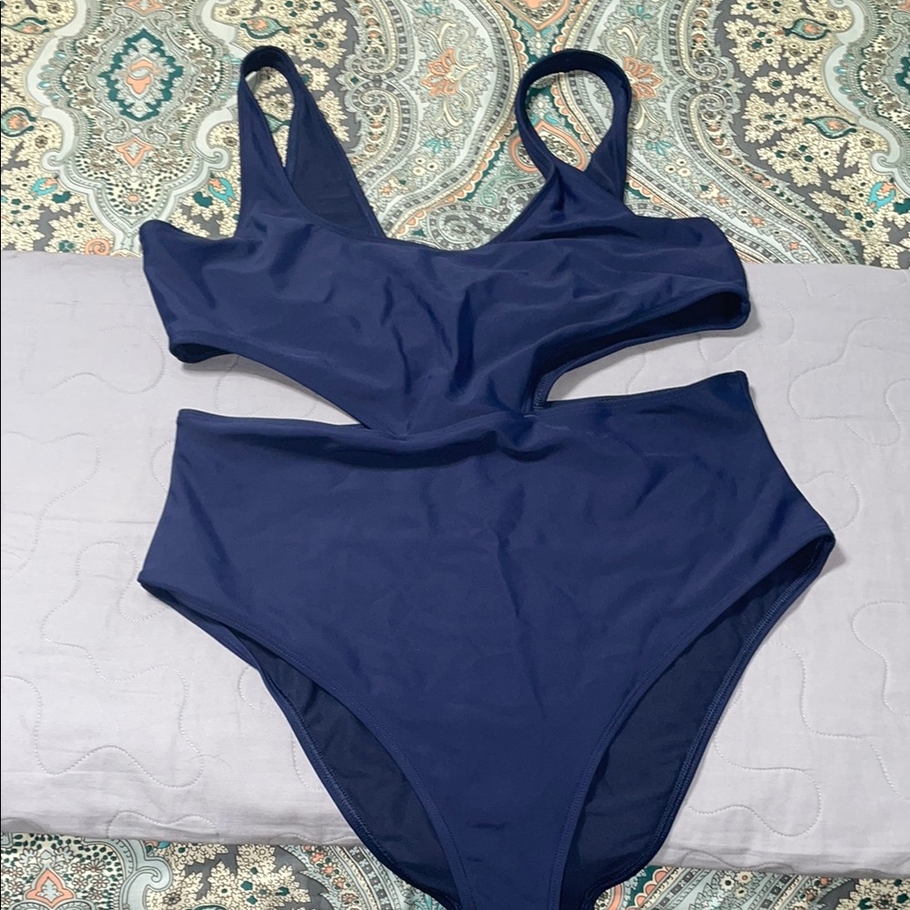Aerie Blue One Piece Swimsuit